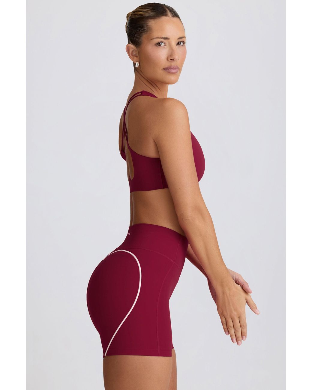 BO+TEE Red Soft Active Mini Shorts
