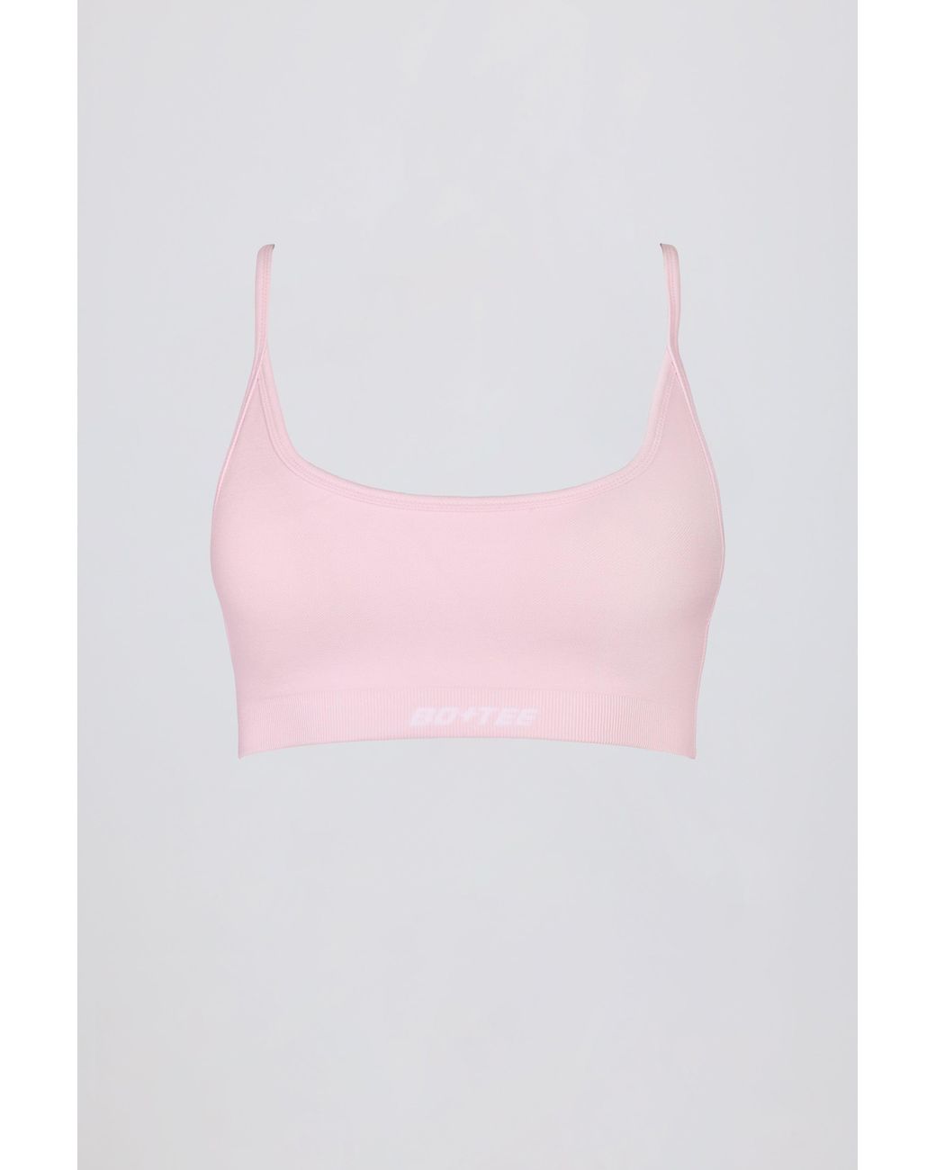 BO+TEE Pink Super Sculpt Seamless Backless Sports Bra