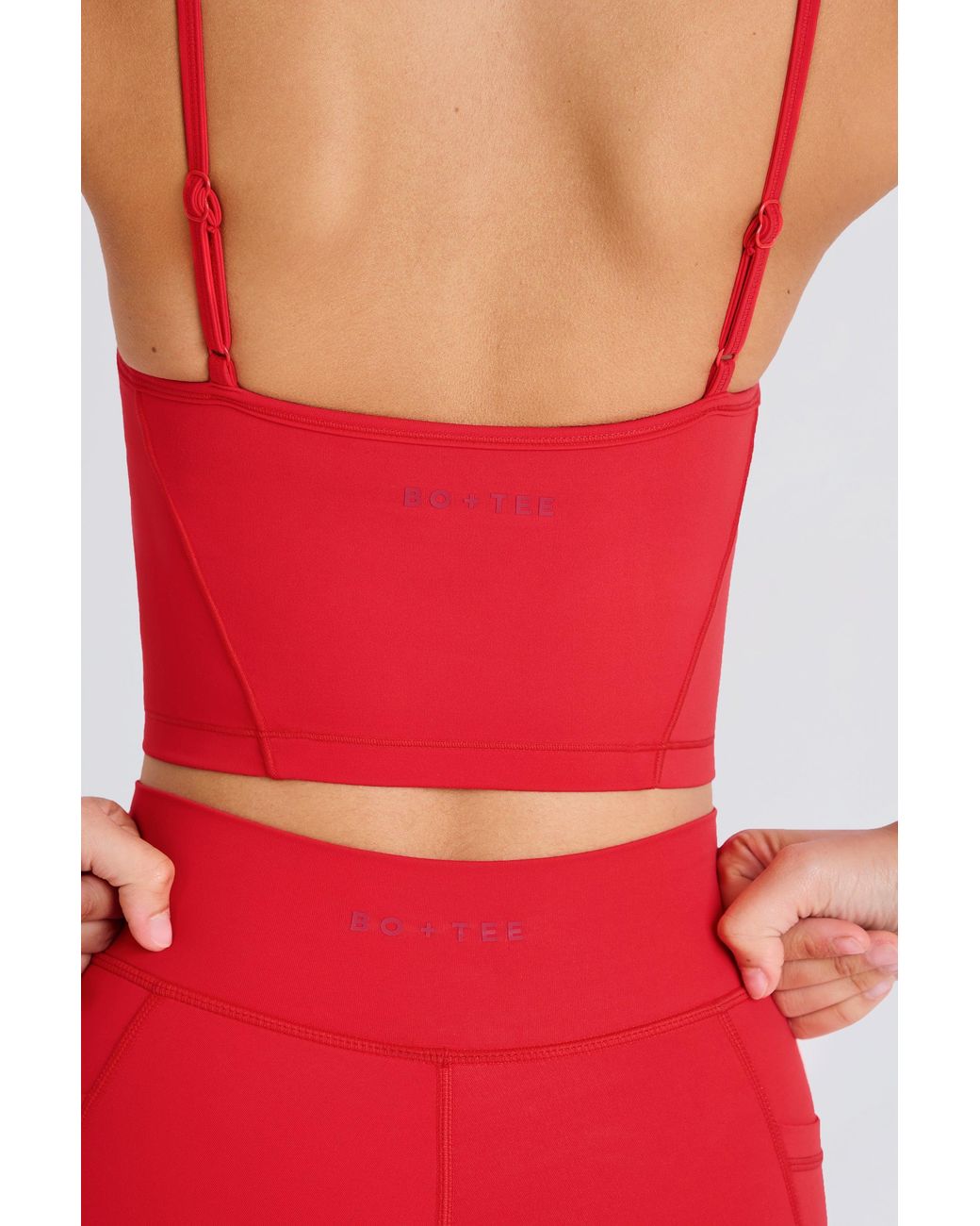 BO+TEE Soft Active Layered Cropped Tank Top