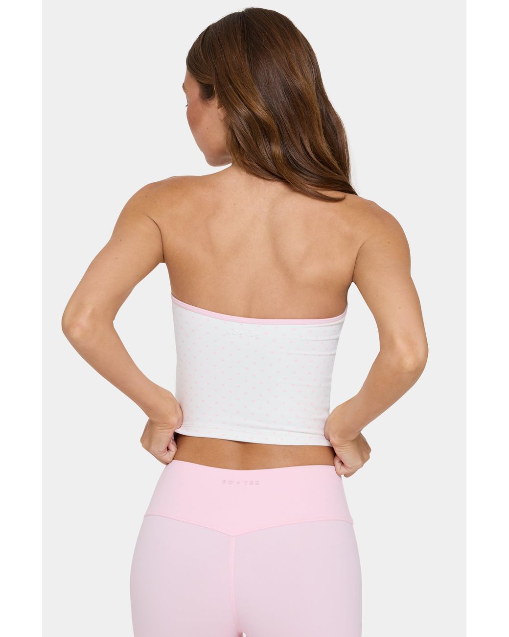 BO+TEE Pink Soft Active Bandeau Top