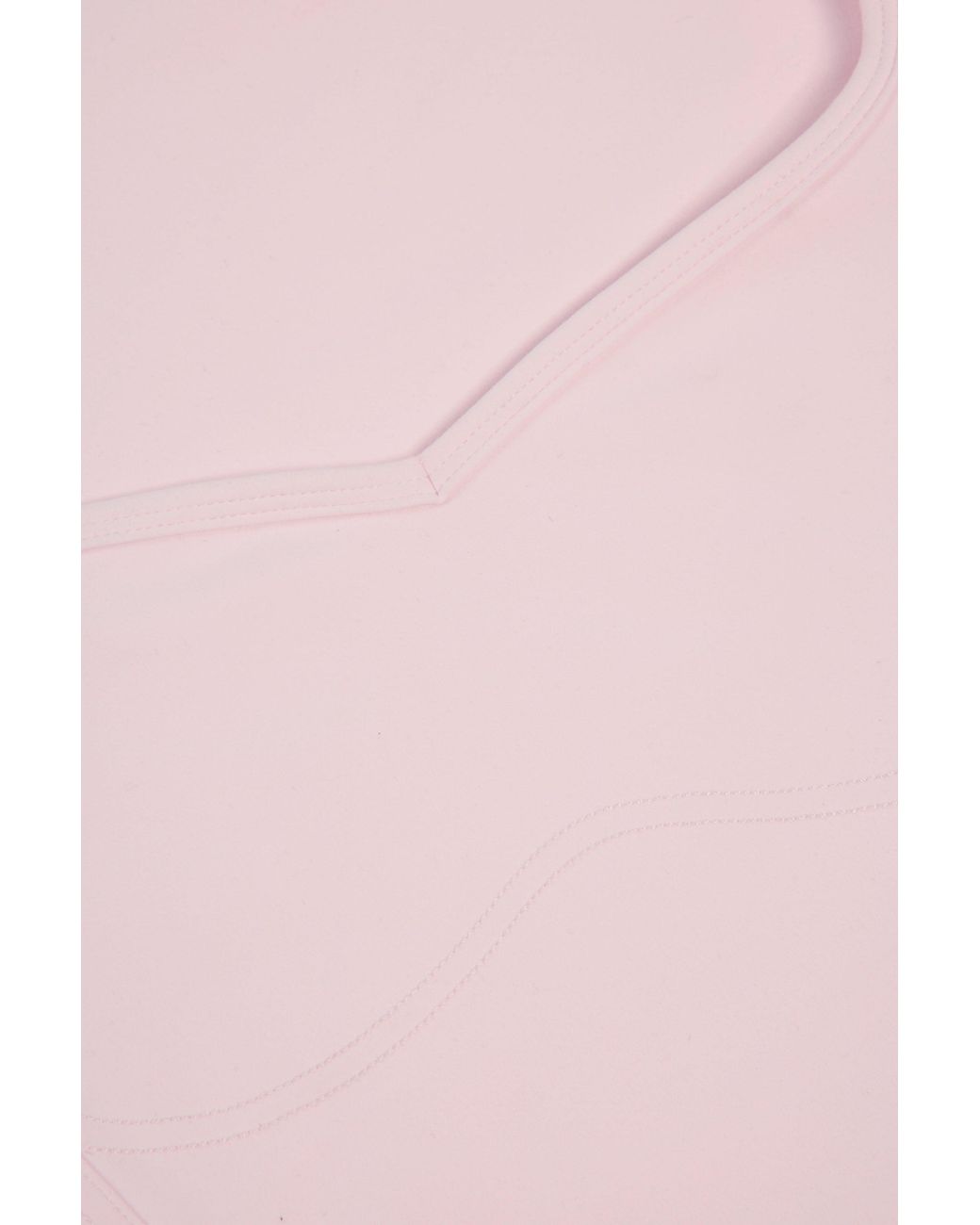 BO+TEE Pink Soft Active Sweetheart-Neck Crop Top