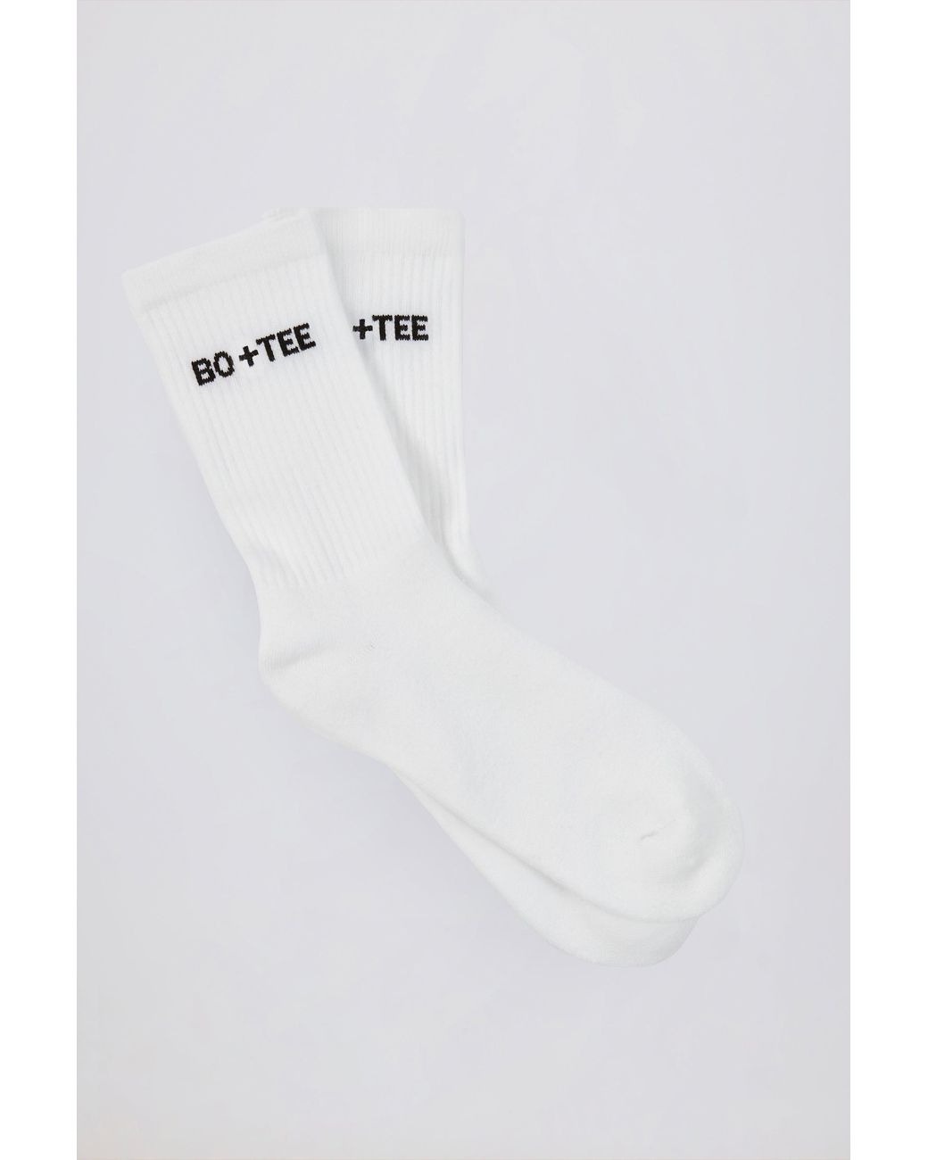 BO+TEE White Ribbed Crew Sock Bundle