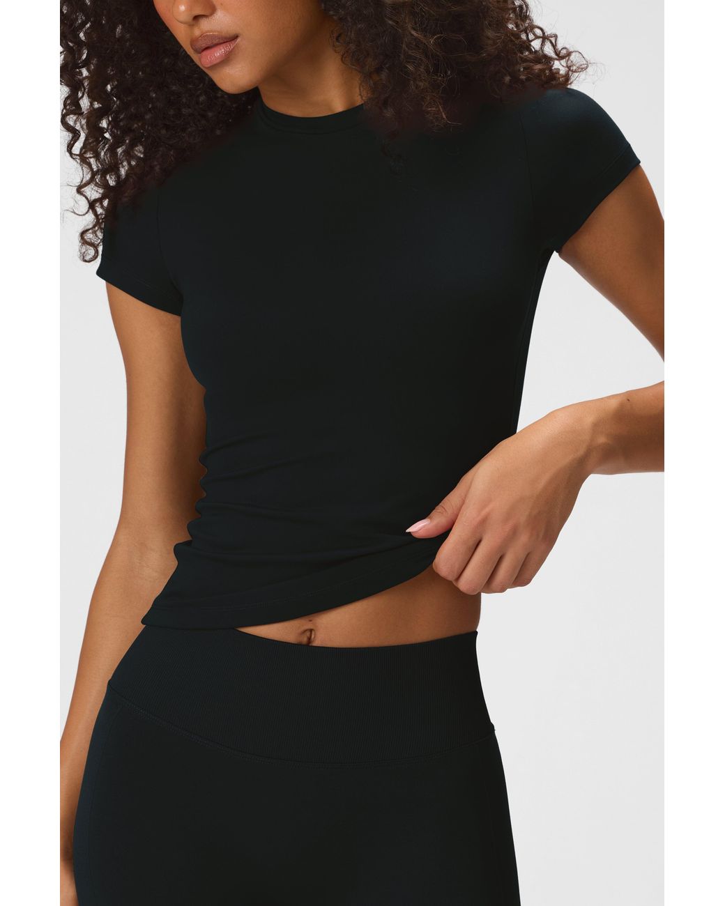 BO+TEE Black Soft Active Short Sleeve Top