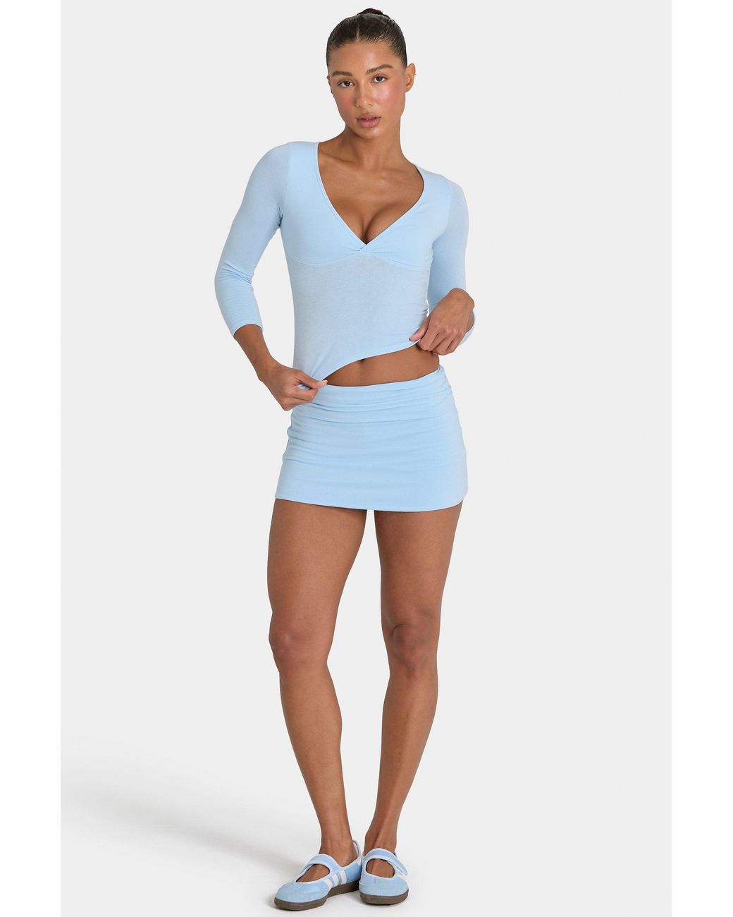 BO+TEE Blue Buttercloud Skort