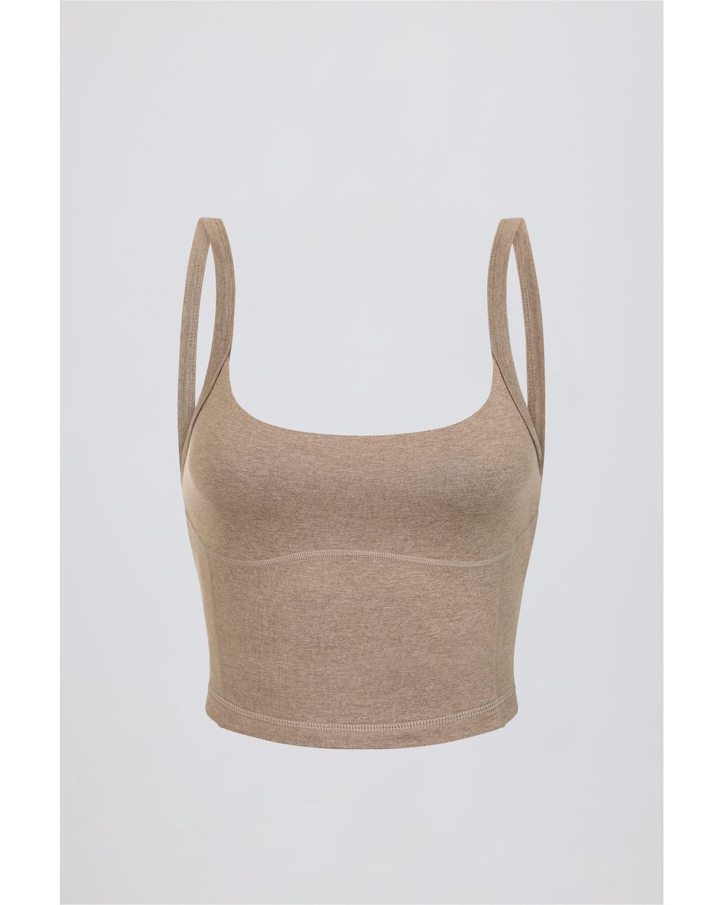 BO+TEE Brown Cropped Tank Top