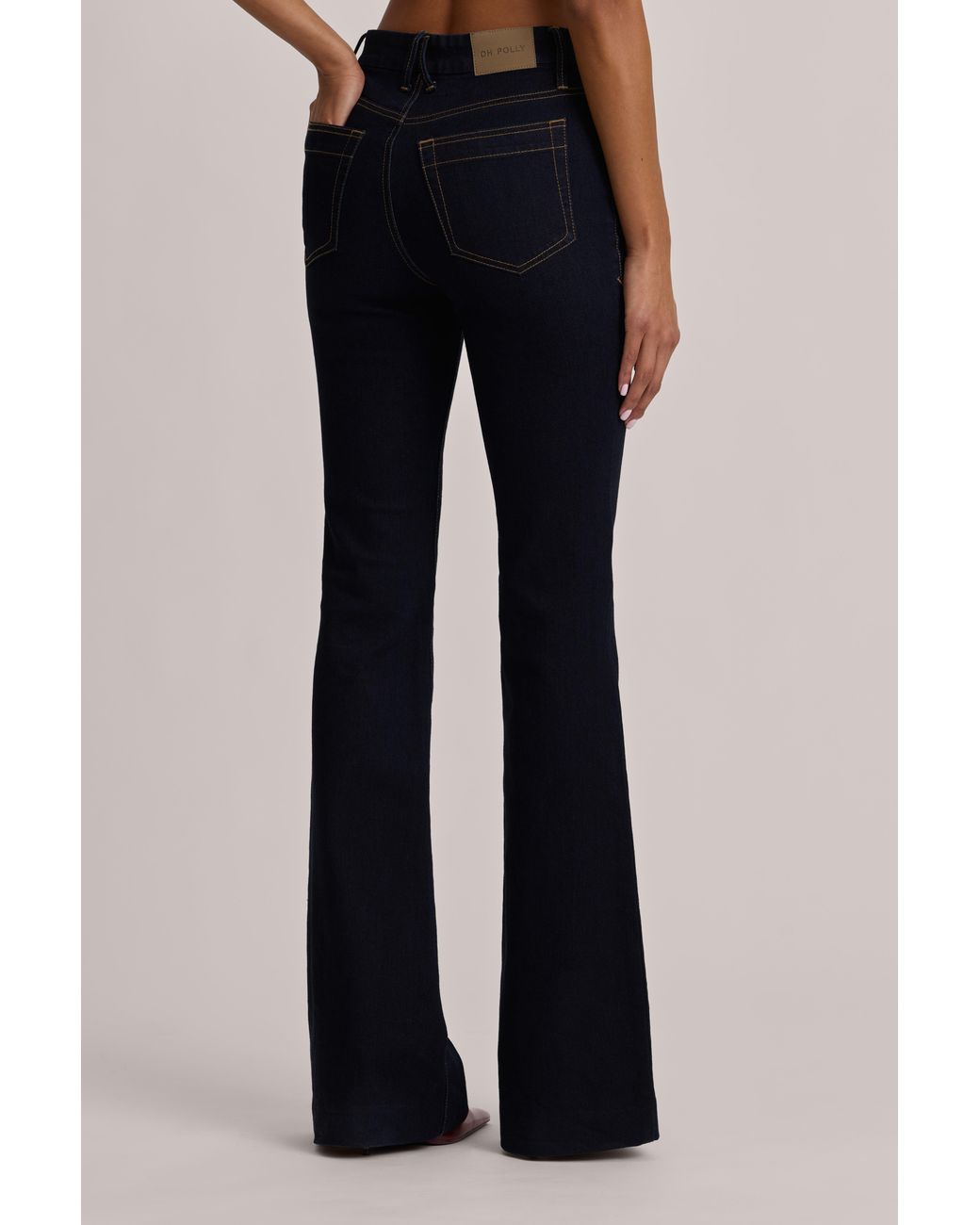 Oh Polly Blue High-Rise Flared Jeans