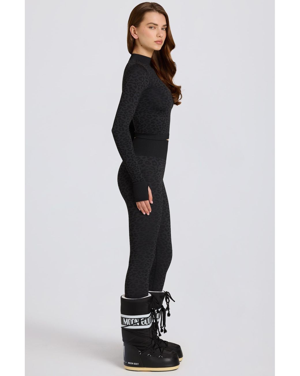 BO+TEE Black Thermal Base-Layer Leggings
