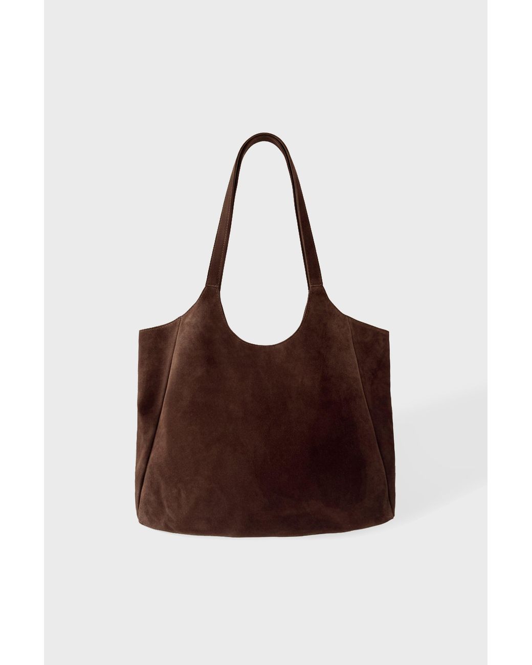 BO+TEE Brown Suede Tote Bag