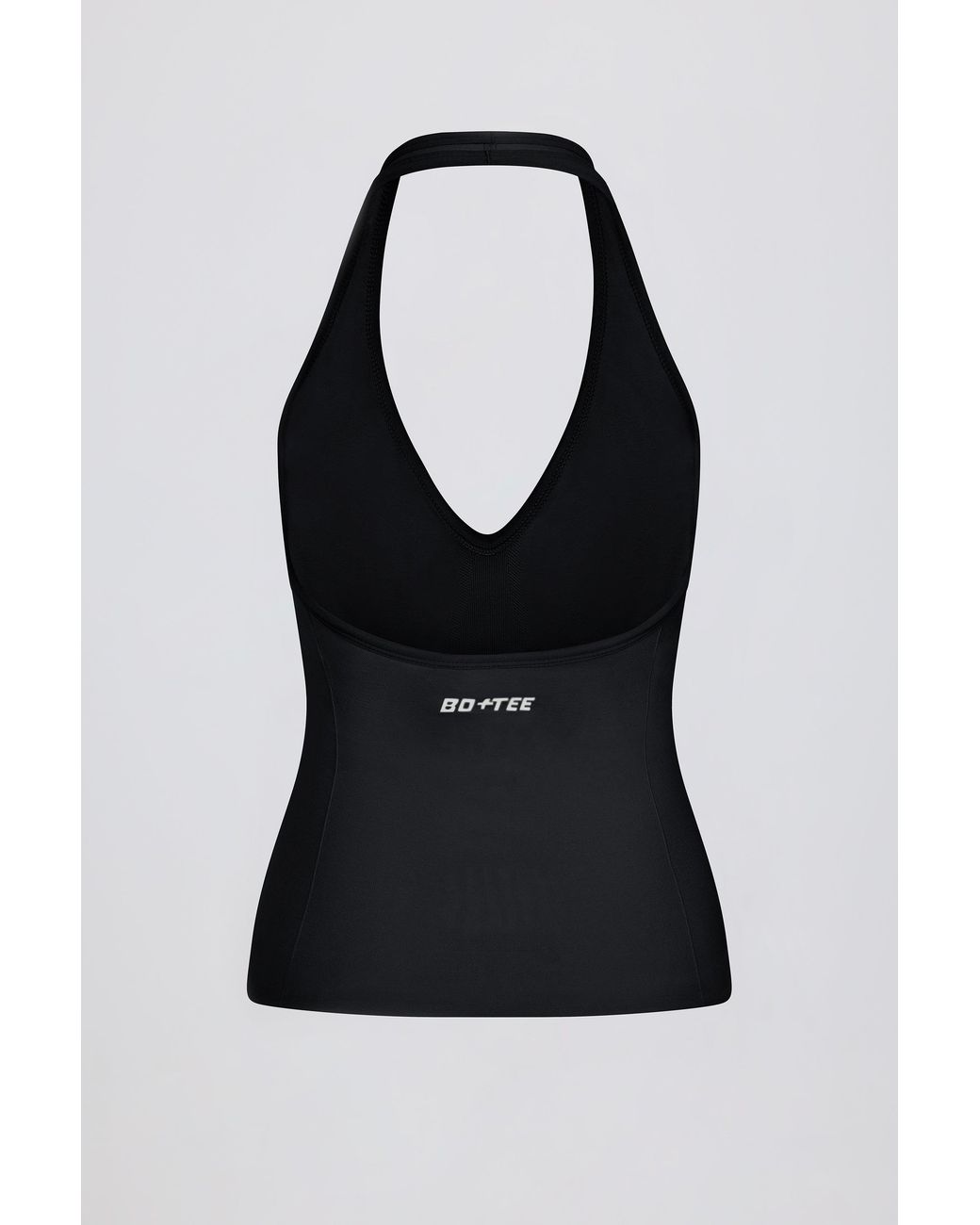 BO+TEE Black Define Luxe Halterneck Tank Top