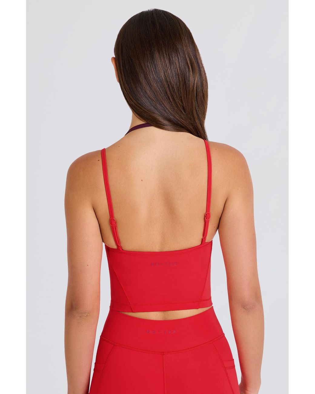 BO+TEE Soft Active Layered Cropped Tank Top