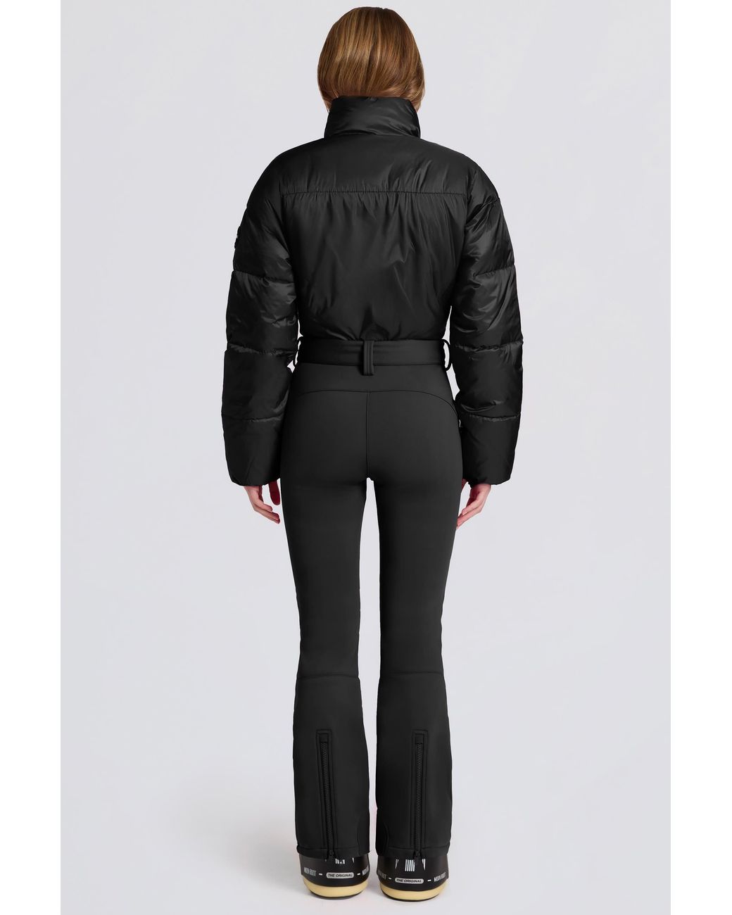 BO+TEE Black Waterproof Padded Belted Ski Suit