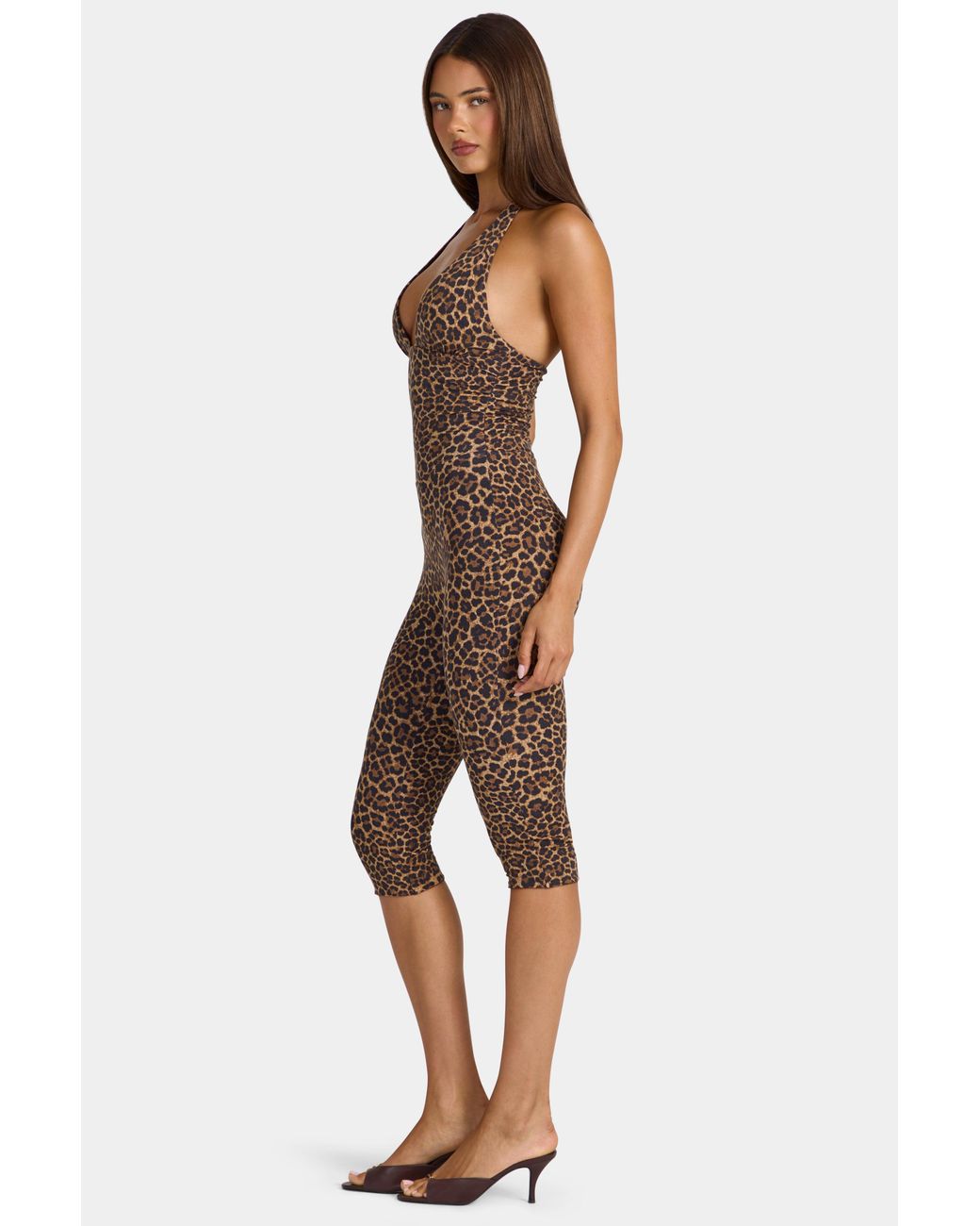 Oh Polly Multicolor Modal Capri Jumpsuit