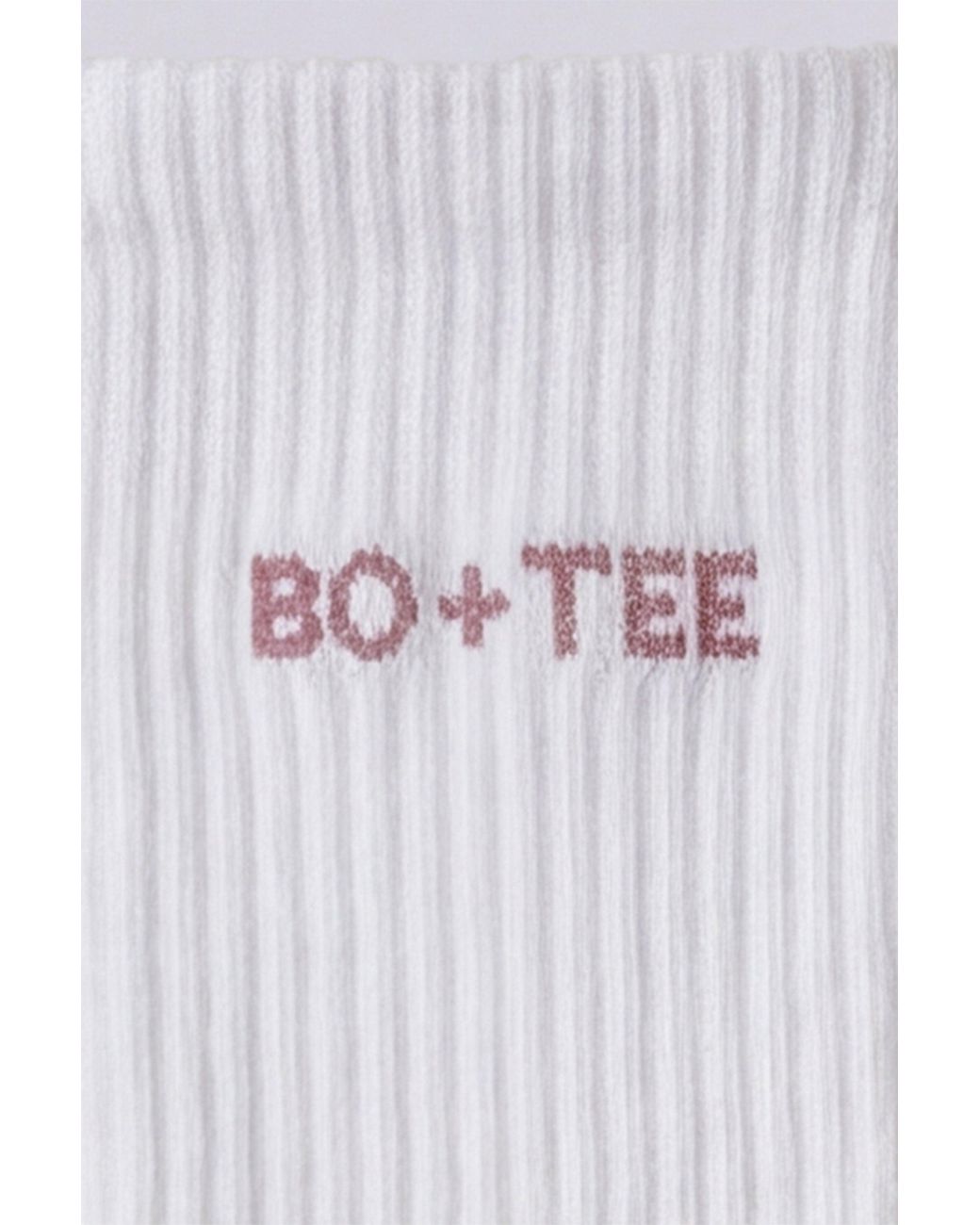 BO+TEE Pink Ribbed Half-Crew 3-Pack Socks