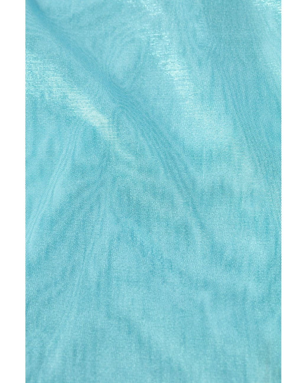 Oh Polly Blue Metallic Cut-Out One-Shoulder Mini Dress
