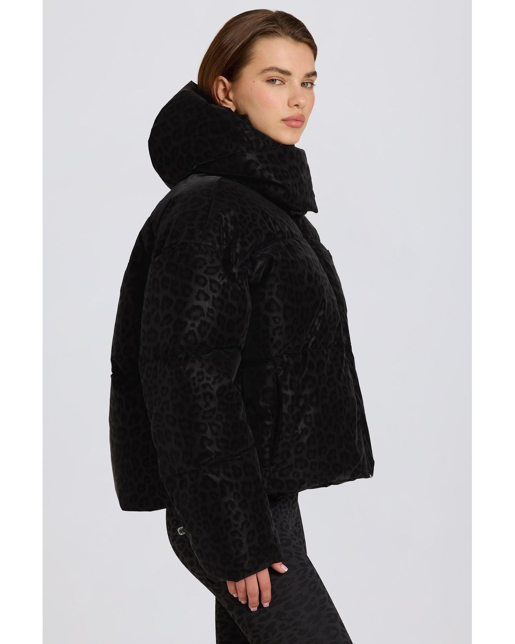 BO+TEE Black Waterproof Cropped Oversized Ski Jacket