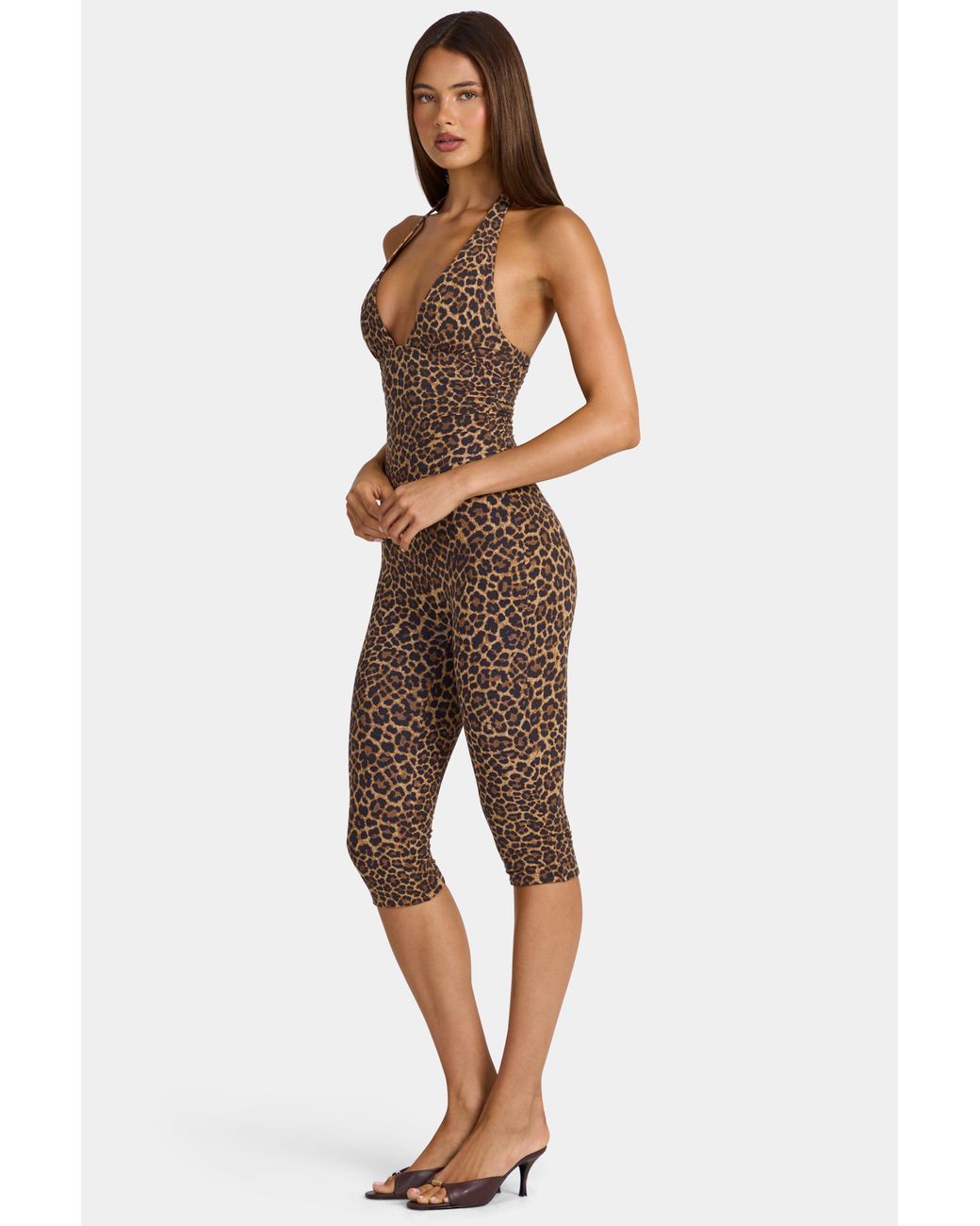 Oh Polly Multicolor Modal Capri Jumpsuit
