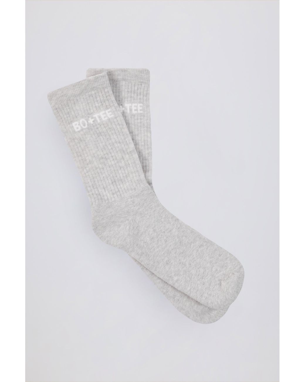BO+TEE White Ribbed Crew Sock Bundle