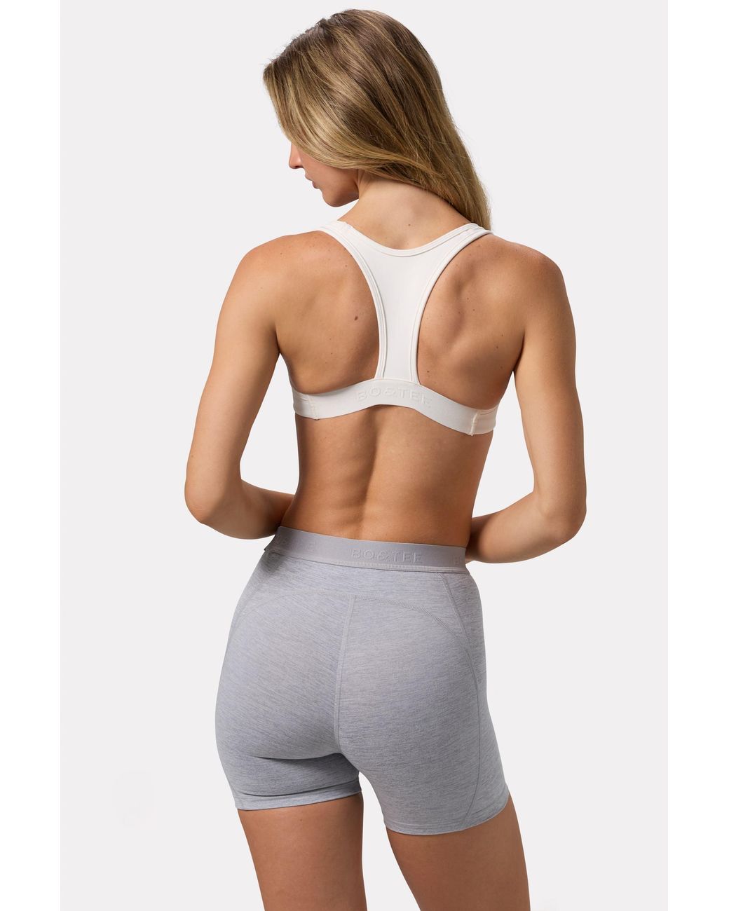 BO+TEE White Soft Active Sports Bra