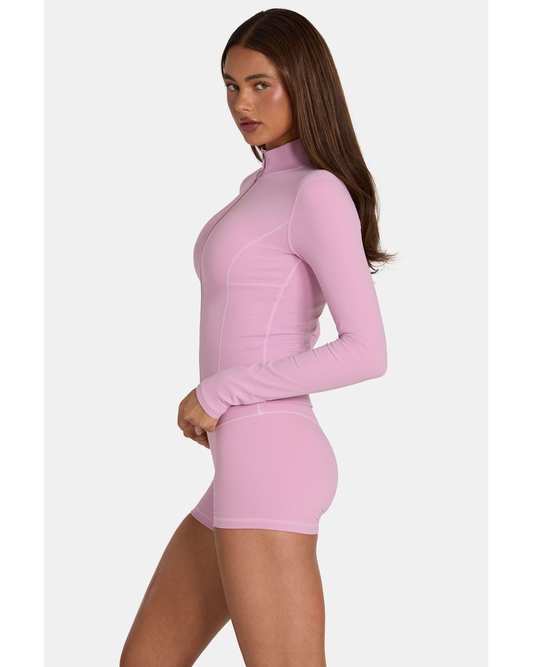 BO+TEE Pink Soft Active Zip-Up Jacket