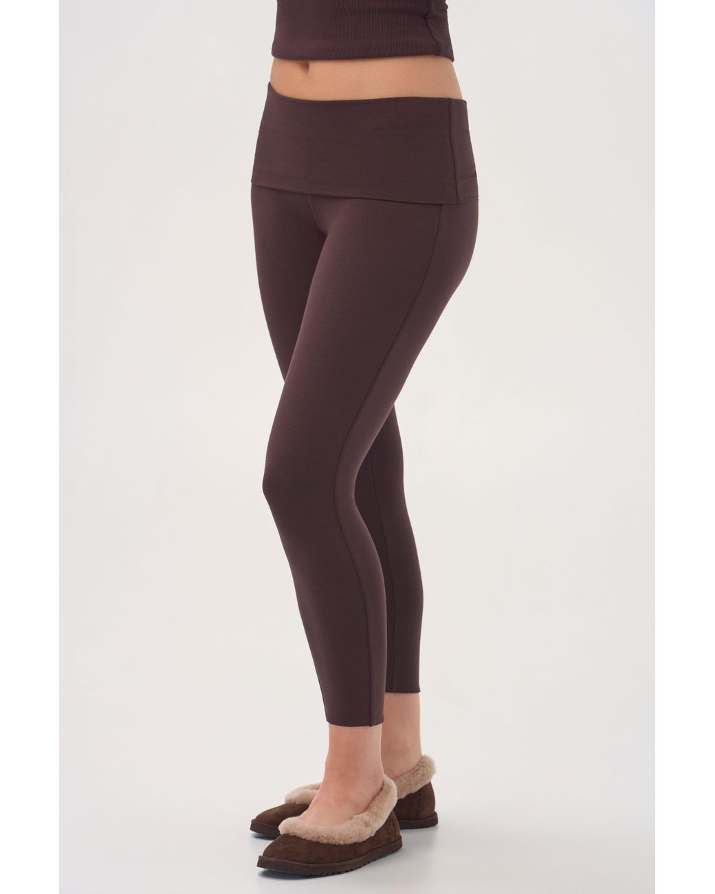 BO+TEE Brown Buttercloud 7/8 Leggings
