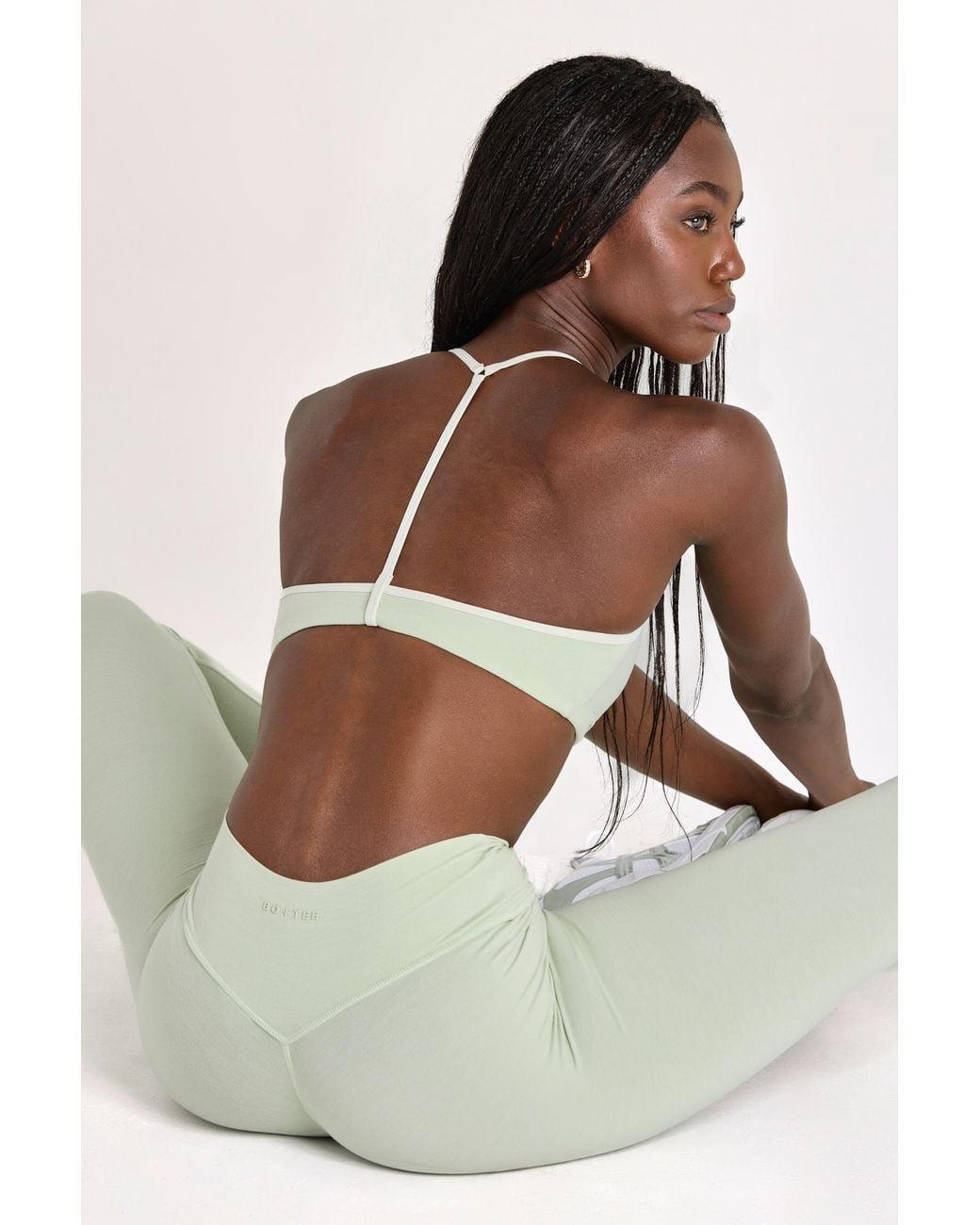 BO+TEE Green Soft Active Sports Bra