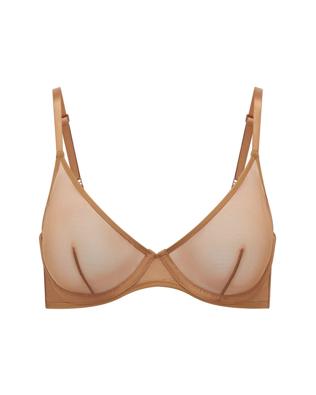 Oh Polly Natural Soft Mesh Single Layer Underwired Bra