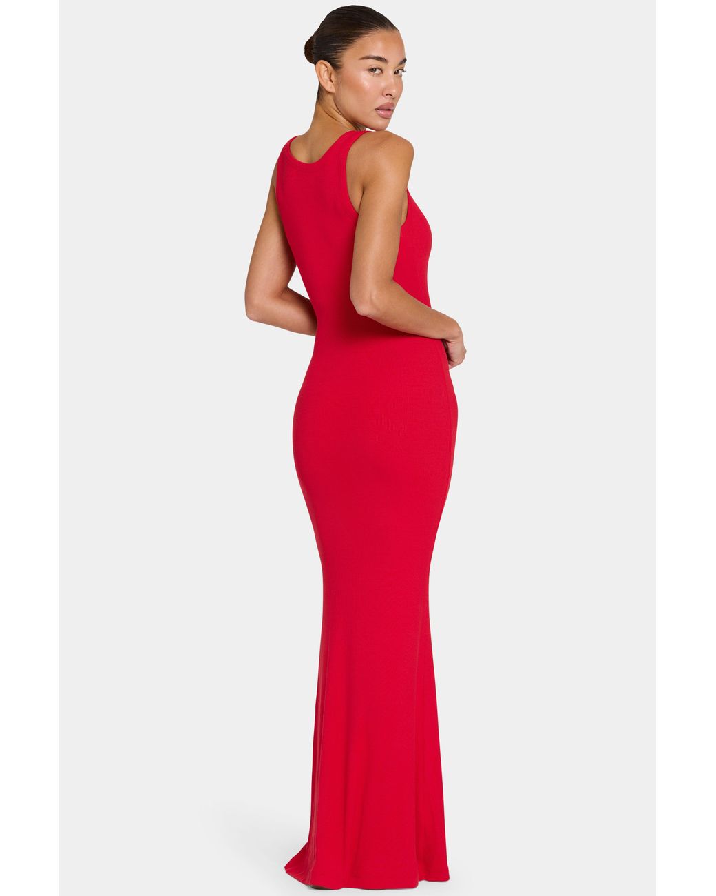 BO+TEE Red Buttercloud Maxi Dress