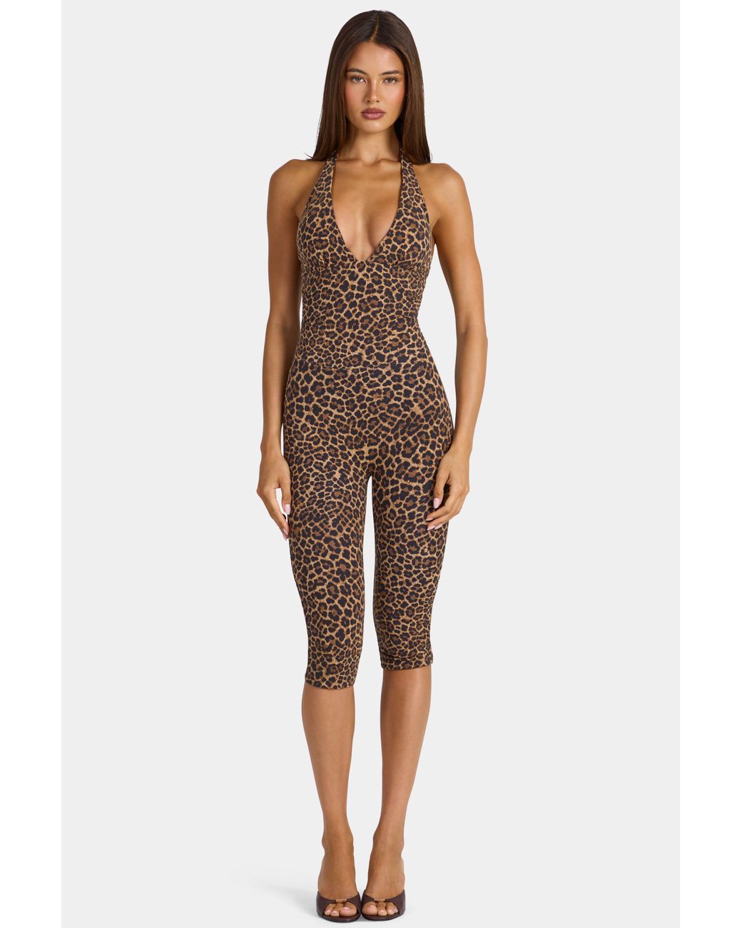 Oh Polly Multicolor Modal Capri Jumpsuit