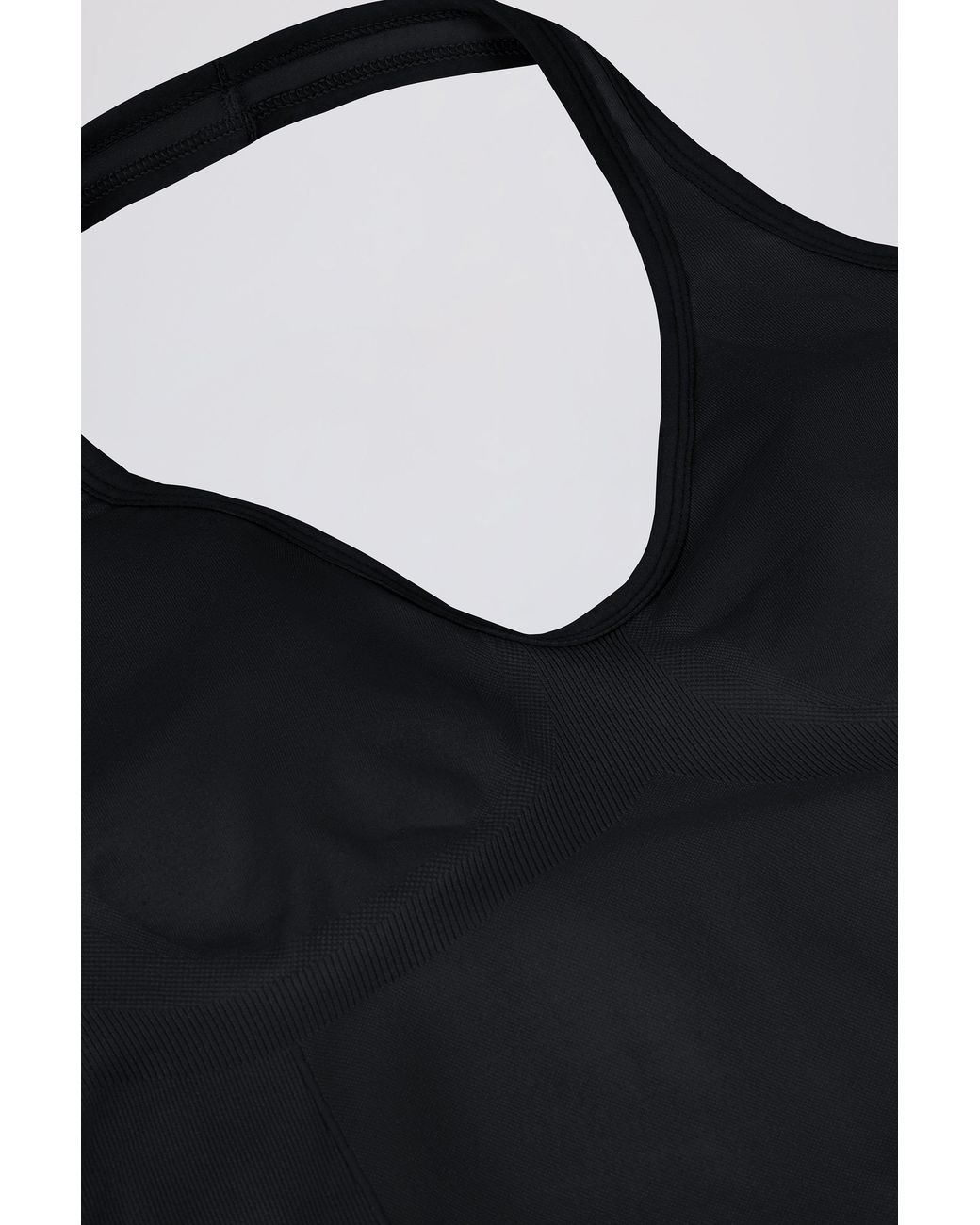 BO+TEE Black Define Luxe Halterneck Tank Top