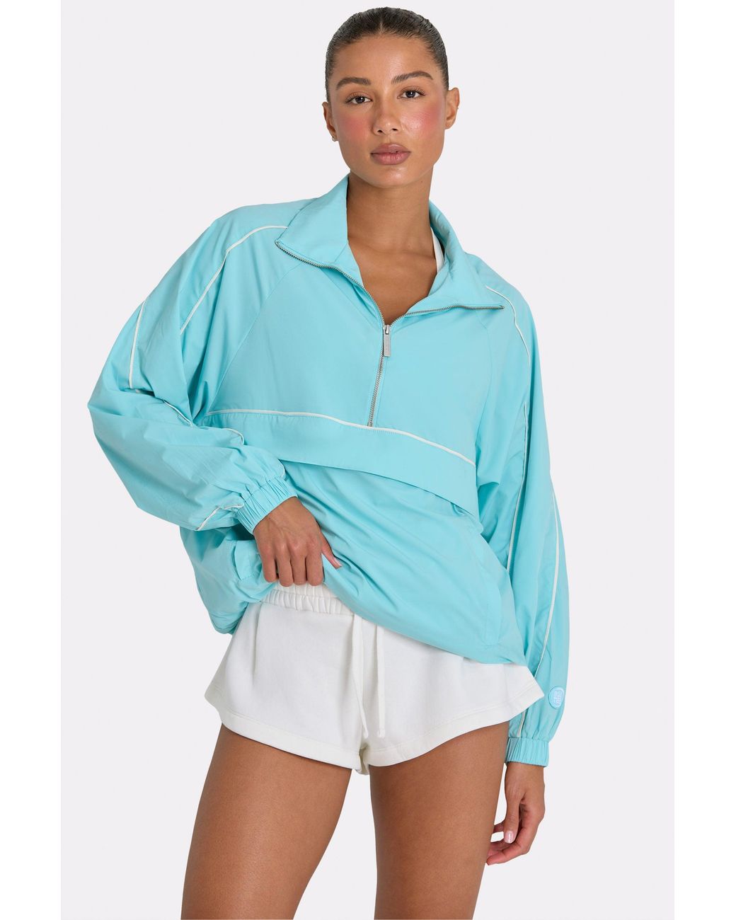 BO+TEE Blue Oversized Track Jacket