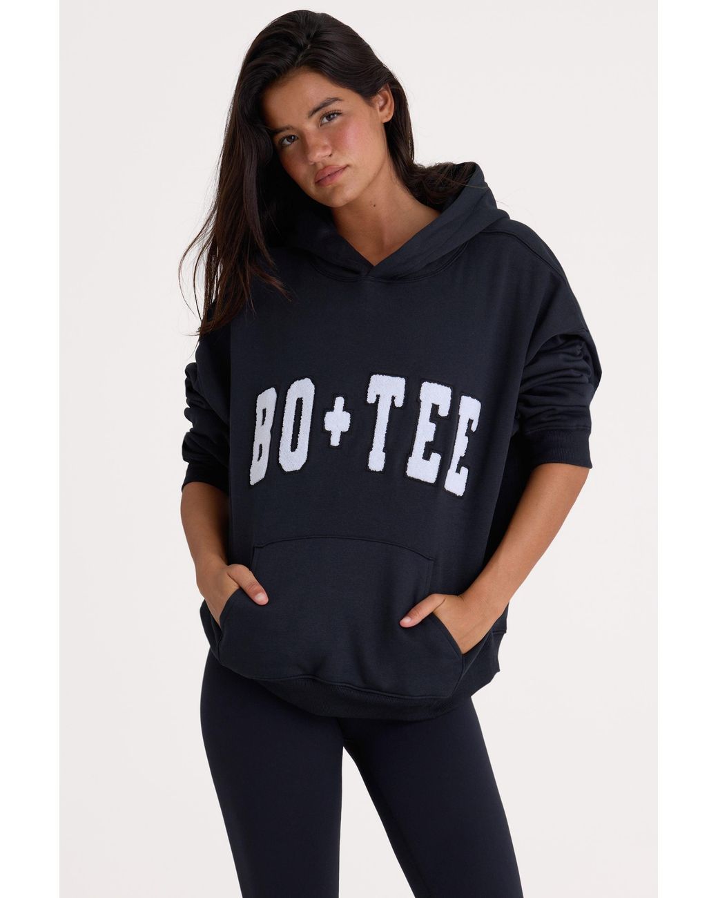BO+TEE Black Oversized Hoodie