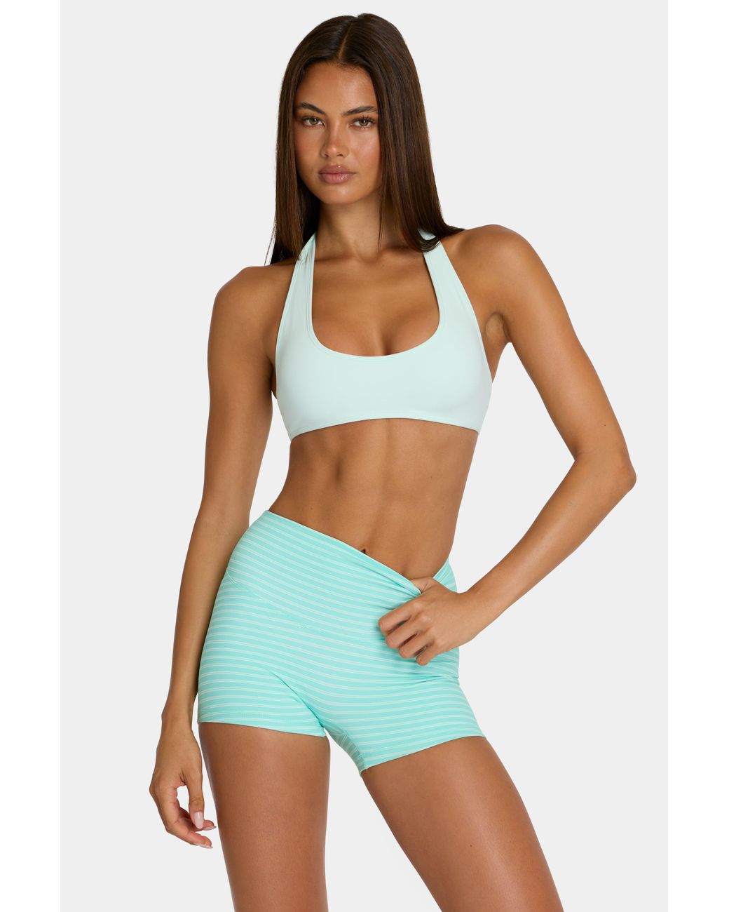 BO+TEE Blue Soft Active Reversible Sports Bra