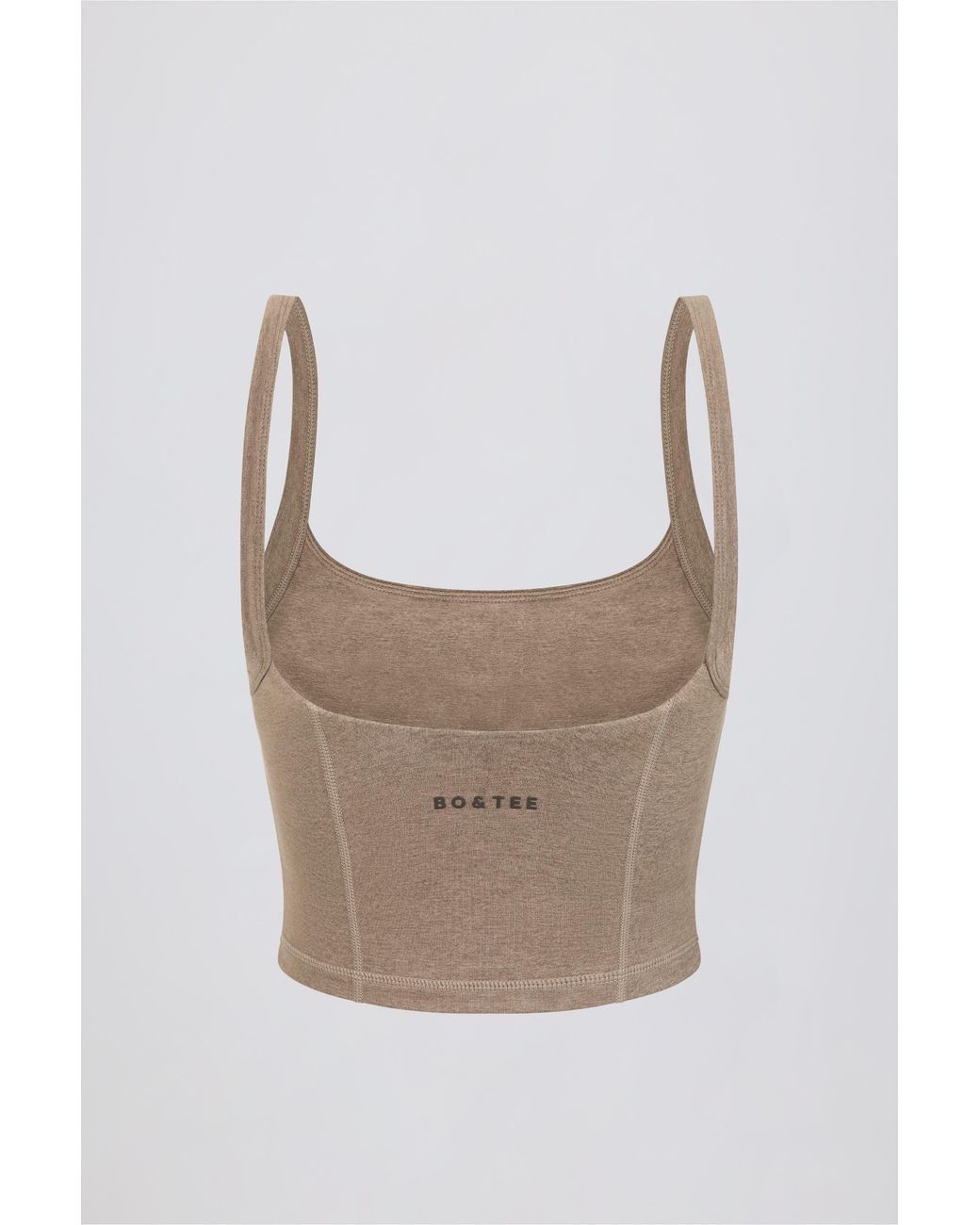 BO+TEE Brown Cropped Tank Top