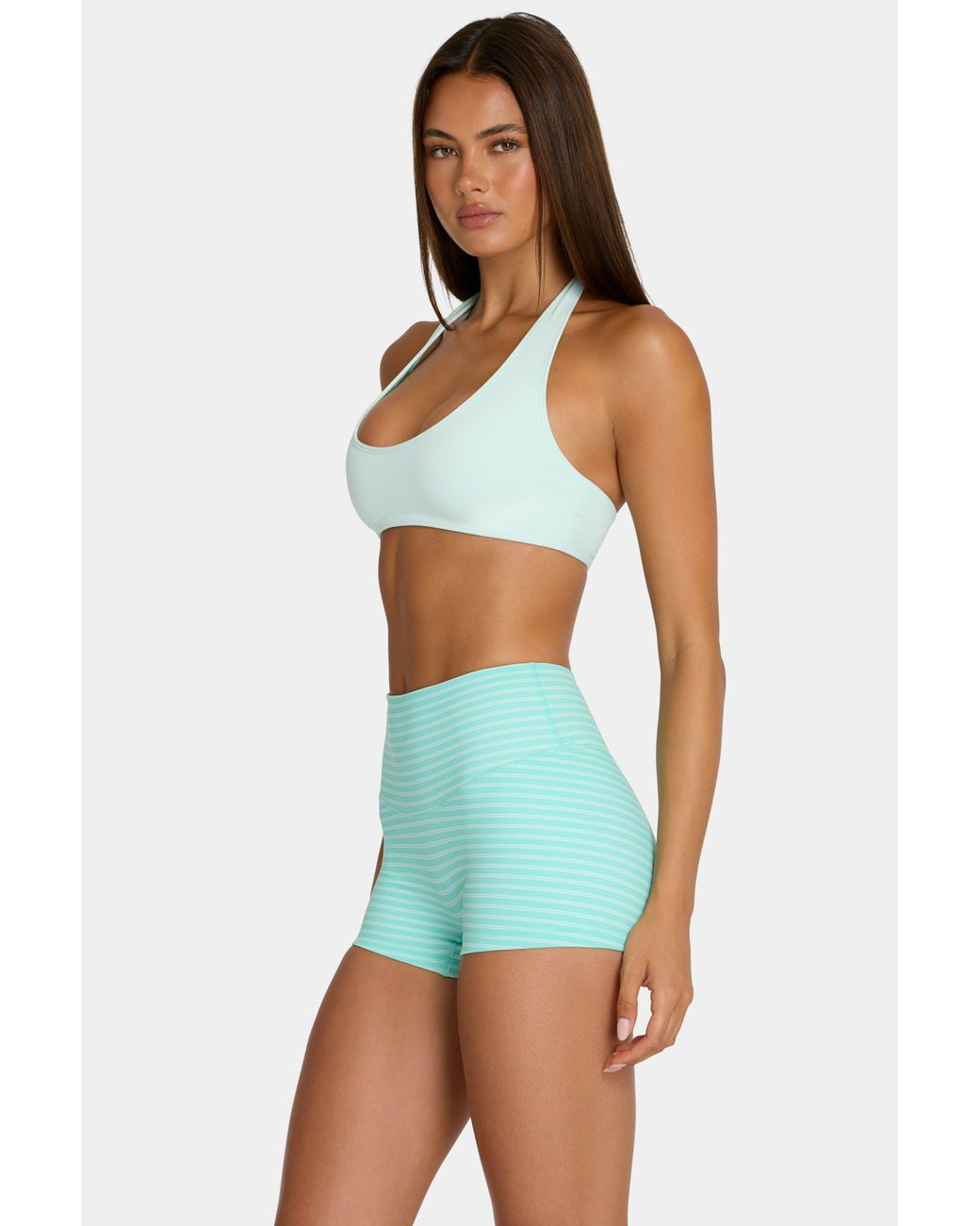 BO+TEE Blue Soft Active Reversible Sports Bra