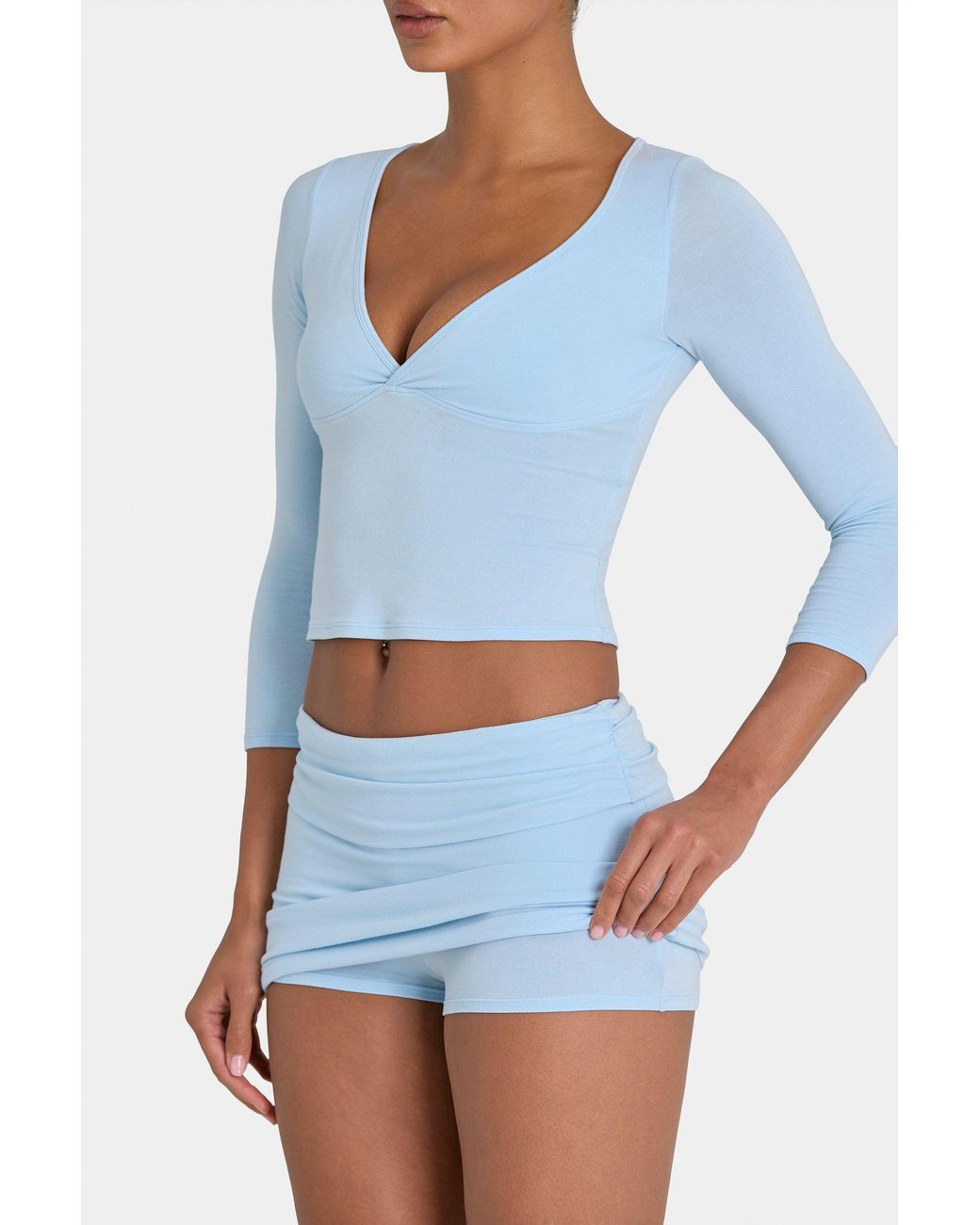 BO+TEE Blue Buttercloud Skort