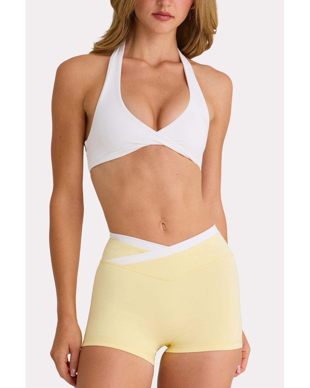 BO+TEE White Soft Active Sports Bra