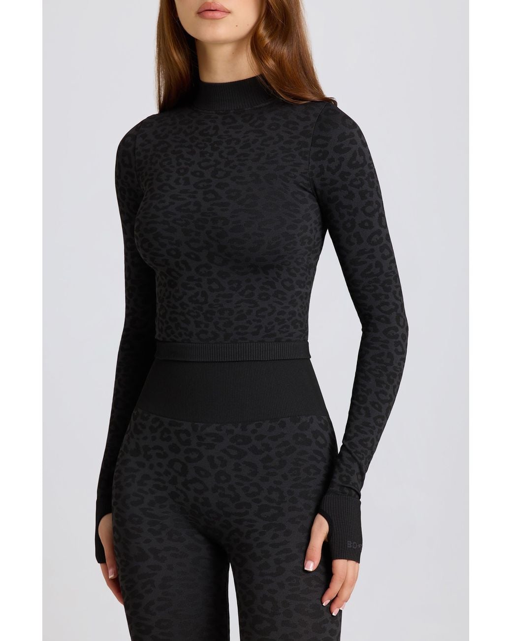 BO+TEE Black Thermal Long Sleeve Top