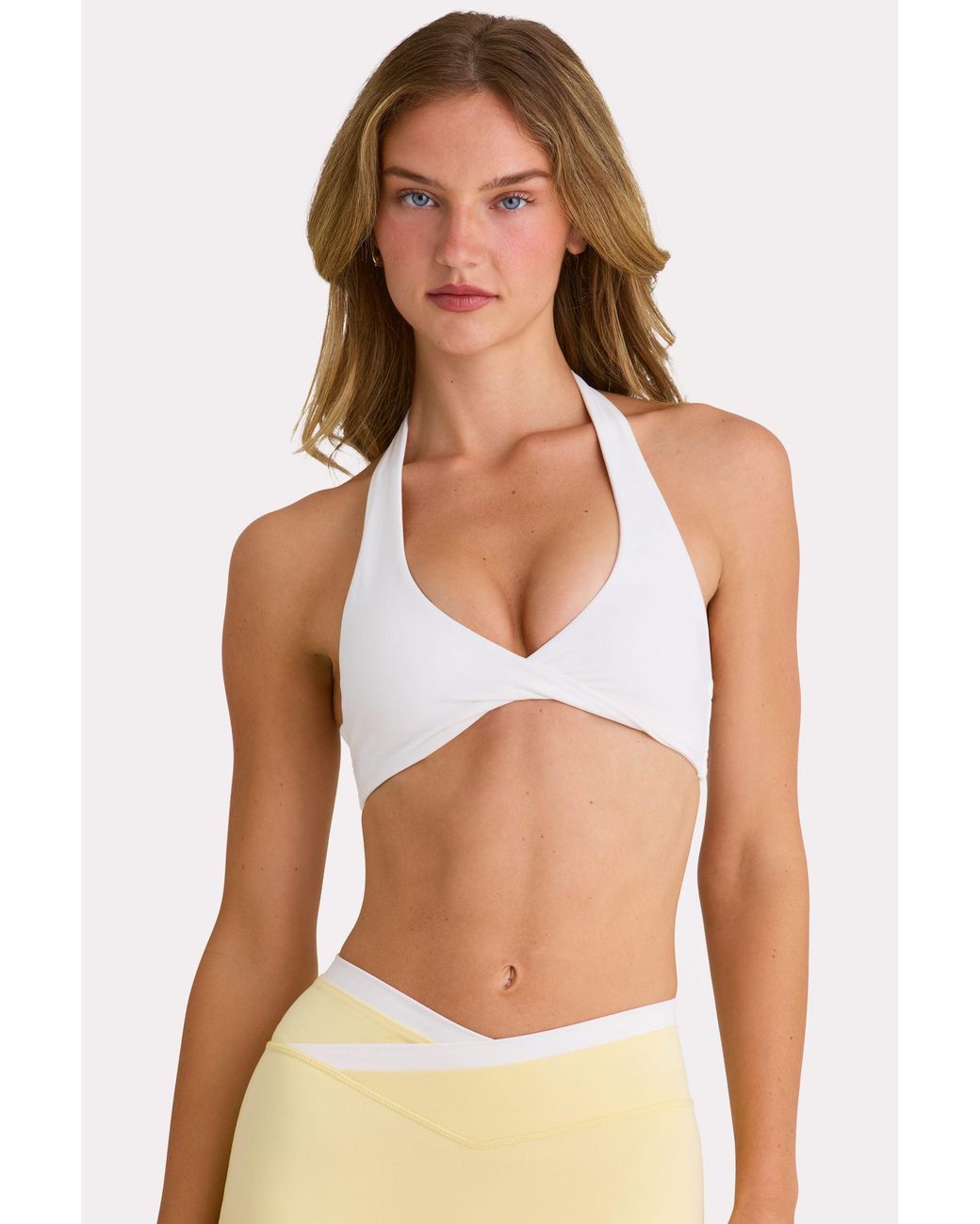 BO+TEE White Soft Active Sports Bra