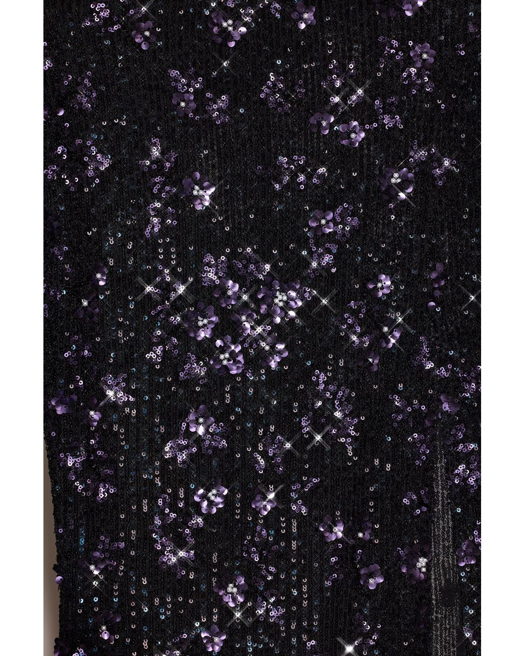 Oh Polly Black Embellished Mid-Rise Thigh-Split Maxi Skirt