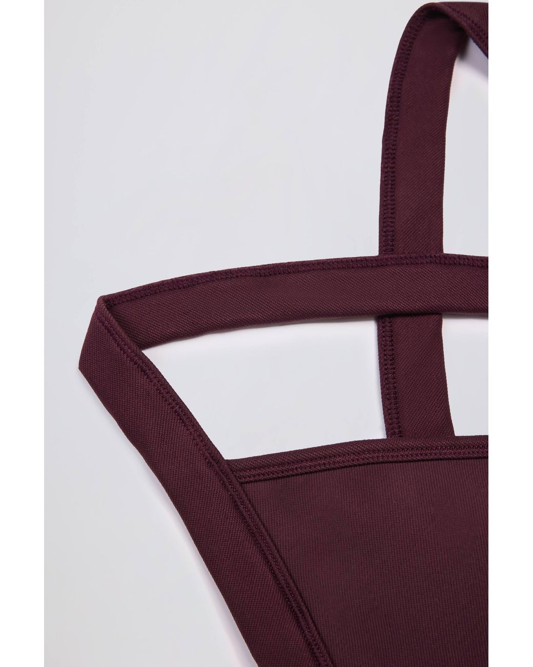 BO+TEE Red Super Sculpt Seamless Crossback Sports Bra