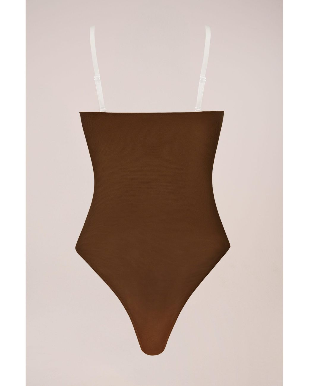 Oh Polly Brown Strapless Bodysuit