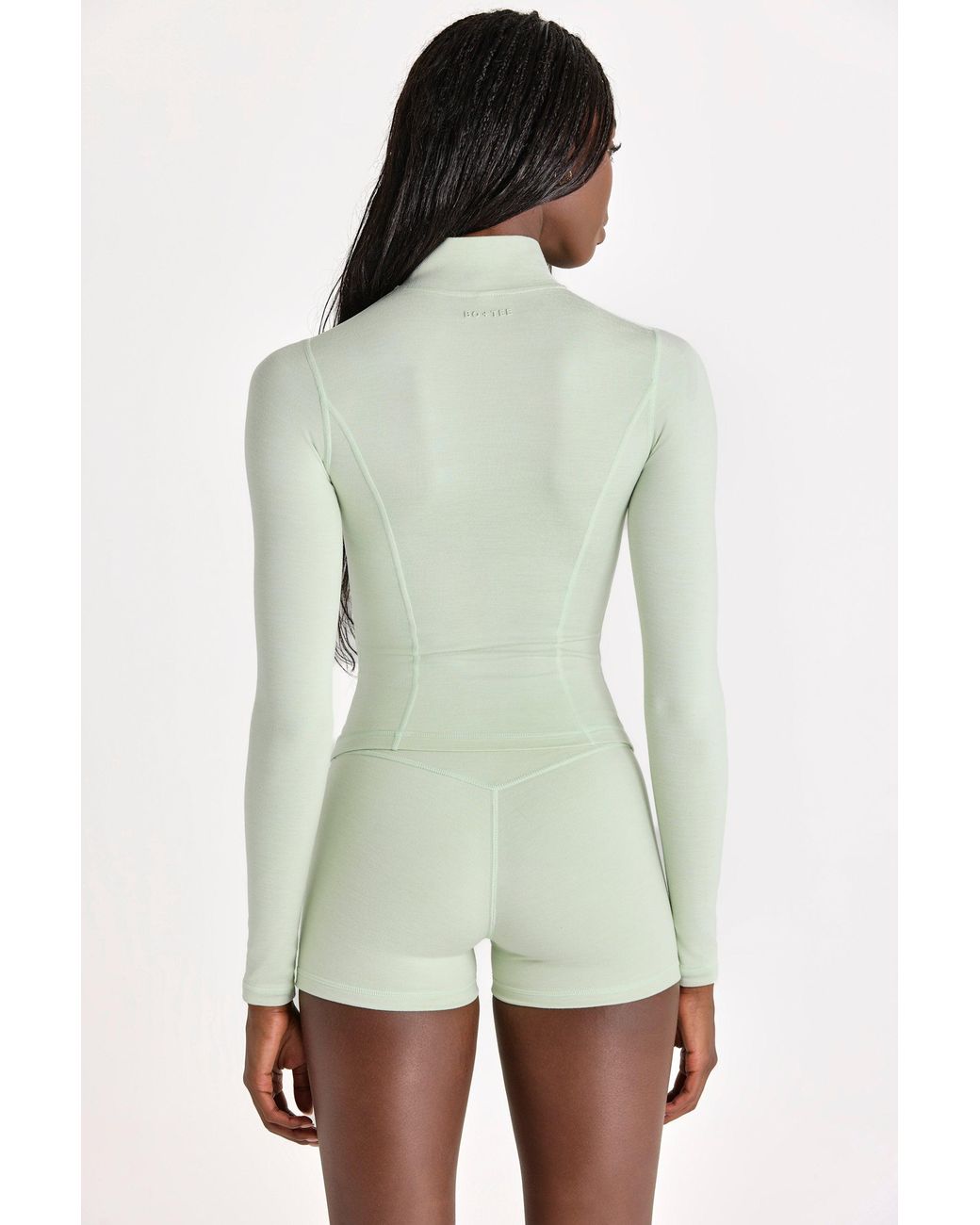 BO+TEE Green Soft Active Zip-Up Jacket