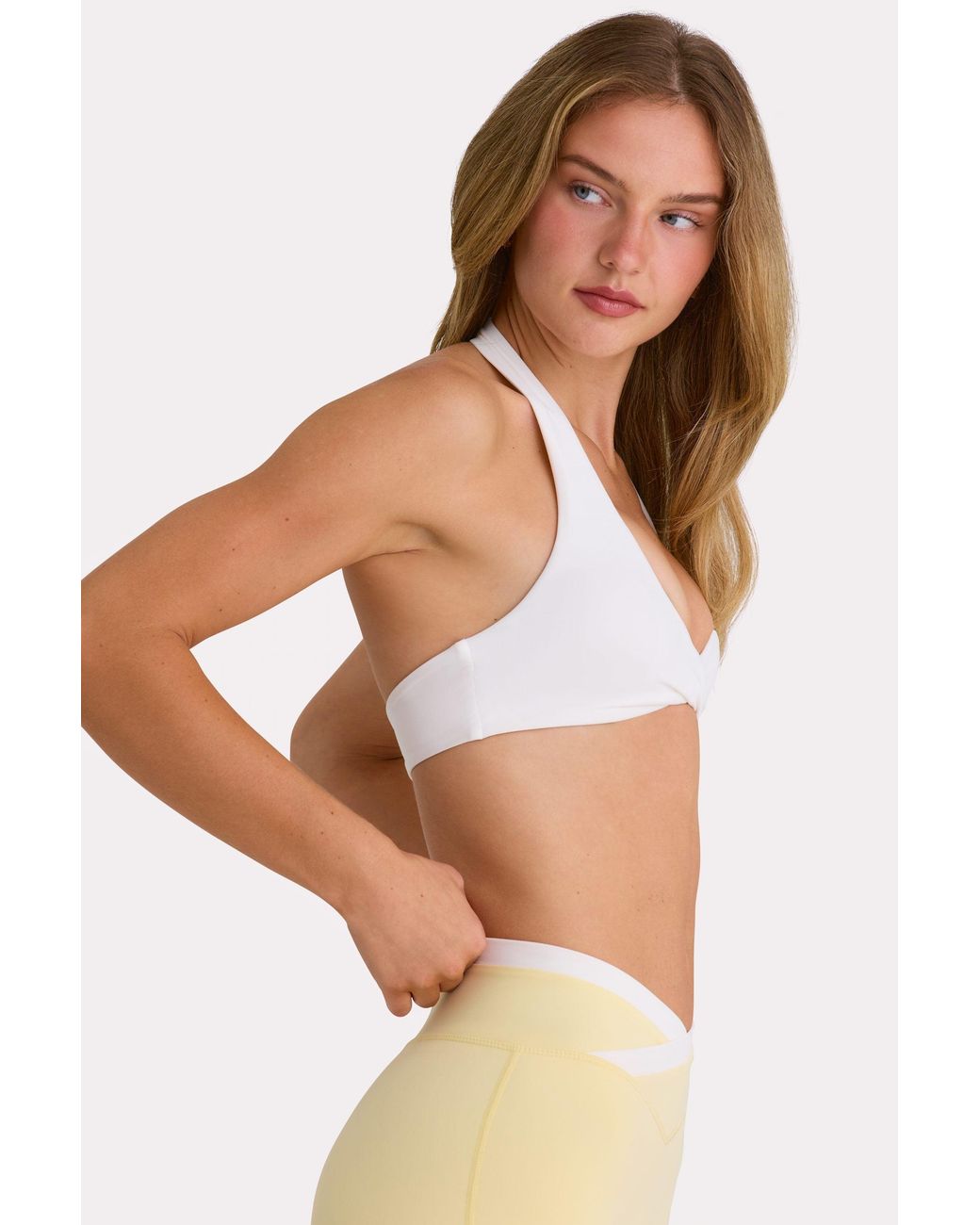 BO+TEE White Soft Active Sports Bra