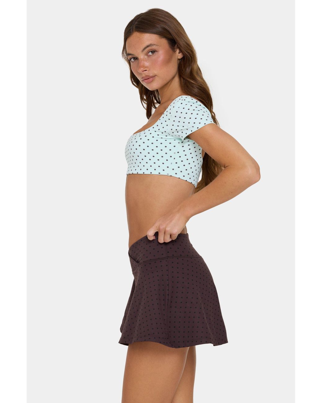 BO+TEE Brown Soft Active Mini Skort