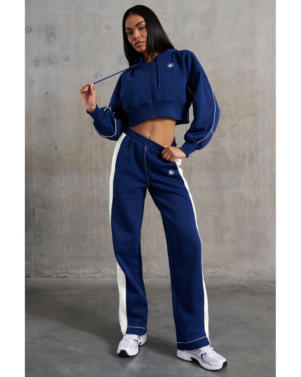 BO+TEE Blue Wide Leg Sweatpants