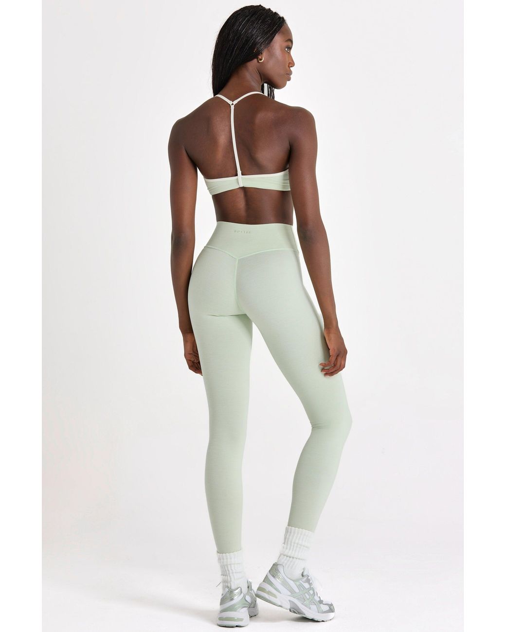 BO+TEE Green Soft Active Full-Length Leggings