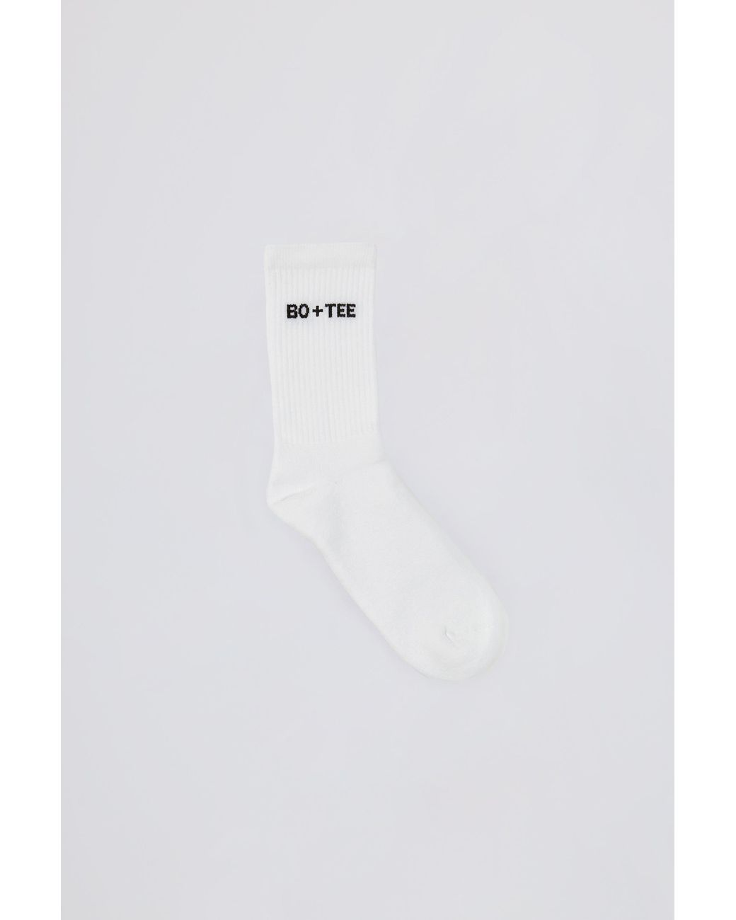BO+TEE White Ribbed Crew Sock Bundle