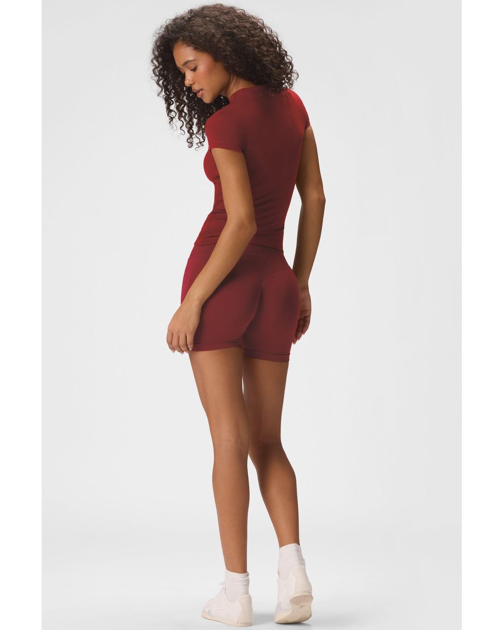 BO+TEE Red Soft Active Short Sleeve Top