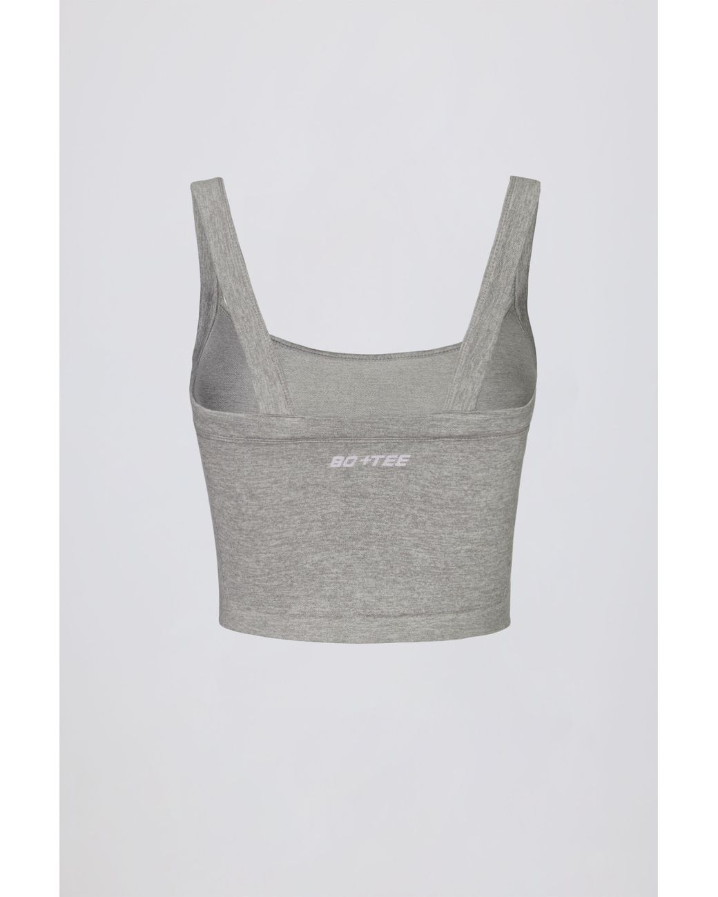BO+TEE Gray Super Sculpt Seamless Longline Camisole Top