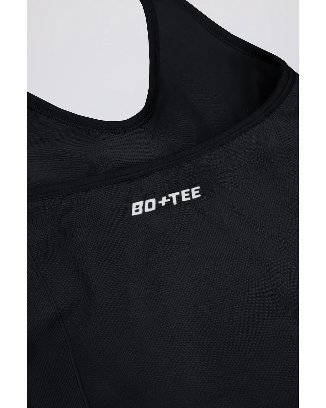 BO+TEE Black Define Luxe Halterneck Tank Top
